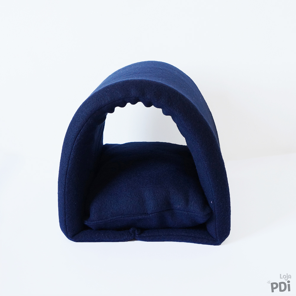 Toca Túnel Liso Azul Marinho em Soft