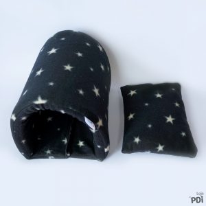Toca Túnel Preto Estrelado em Soft