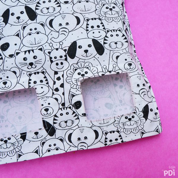 Porta Feno Animais Branco e Preto para Roedores