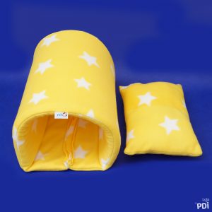 Toca Túnel Amarelo Estrelado em Soft